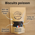 Biscuit au poisson, pour un pelage éclatant.