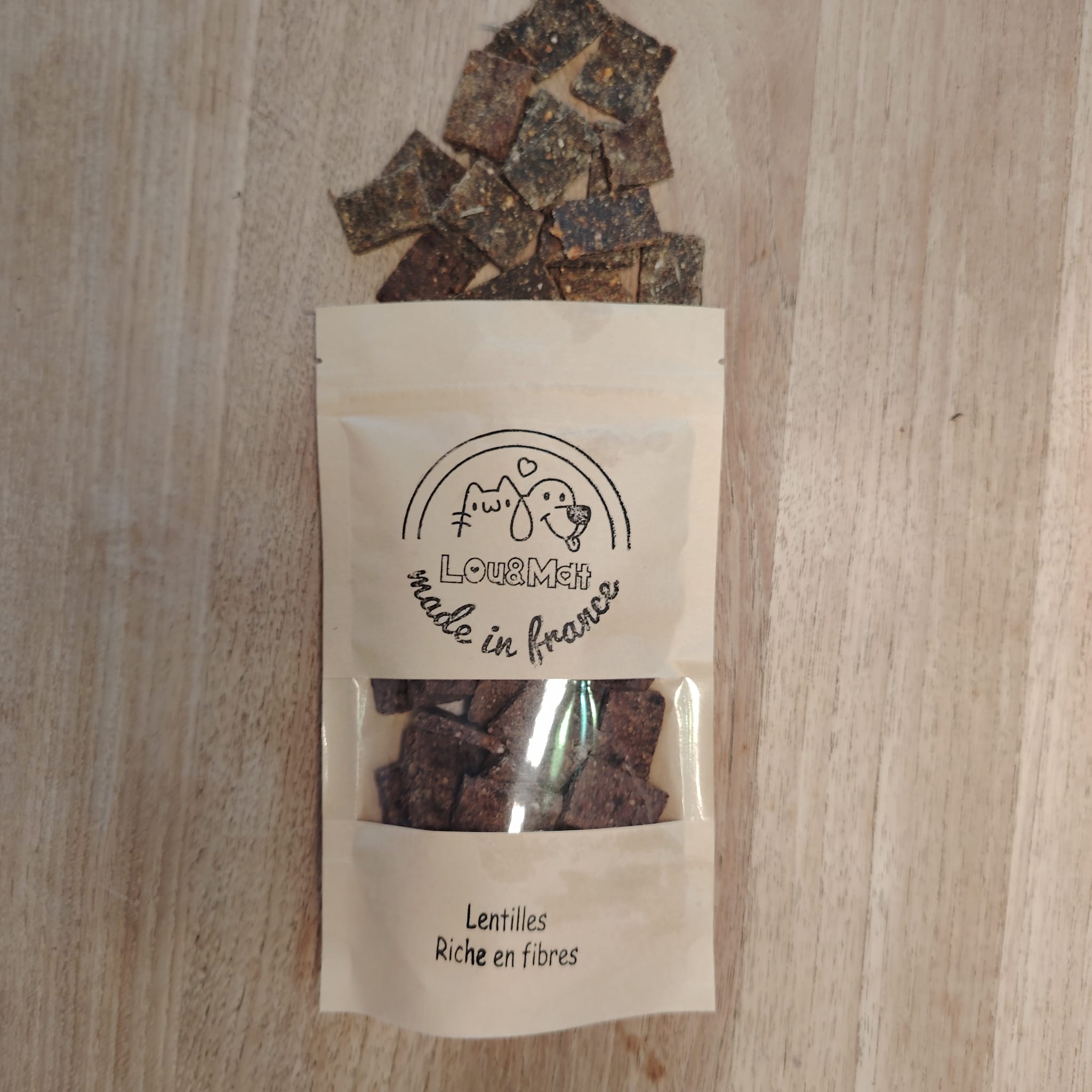 Biscuit aux lentilles, pour un équilibre naturel.