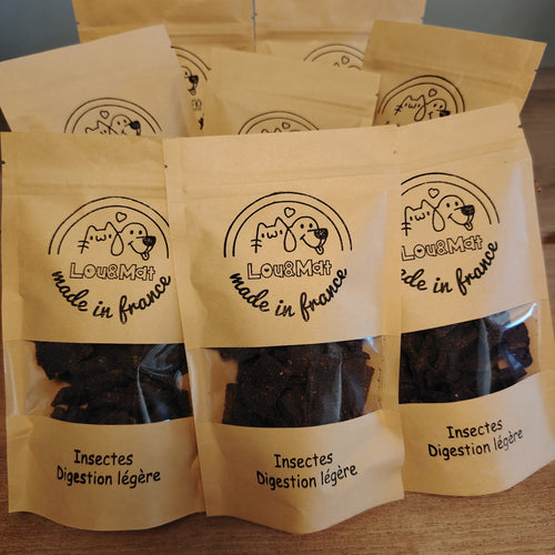Biscuit aux insectes, pour chiens sensibles.